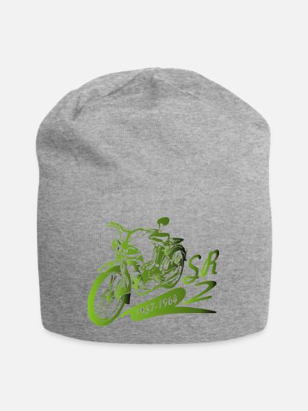 SR2 Simson schräg - Jersey-Beanie - Grau meliert