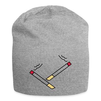 zigarette5 - Jersey-Beanie - Grau meliert - Vorne