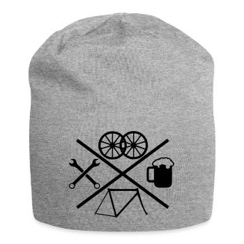 Cross Bike - Jersey-Beanie - Grau meliert - Vorne