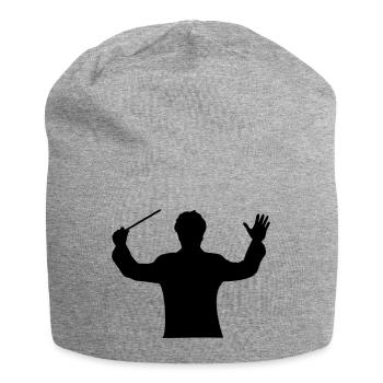 music maestro - Bonnet en jersey - gris chiné - Devant