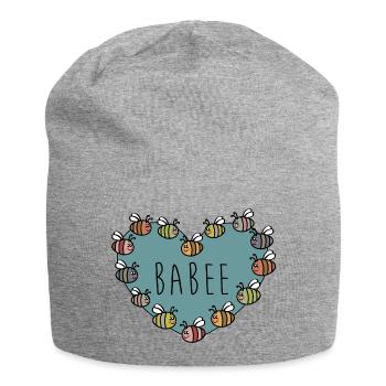 Babee - Jersey Beanie - heather grey - Front