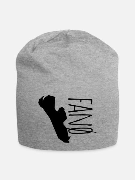 Fanoe - Jersey-Beanie - Grau meliert