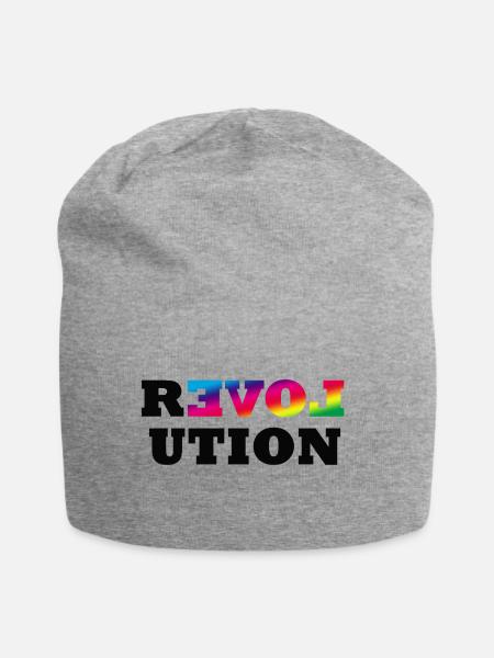 Revolution Gay Pride Lesbian CSD LGBT Homo Queer - Jersey-Beanie - Grau meliert
