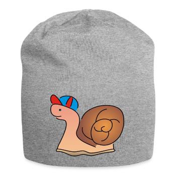 escargot escargot - Bonnet en jersey - gris chiné - Devant