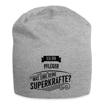 Pfleger - Jersey-Beanie - Grau meliert - Vorne