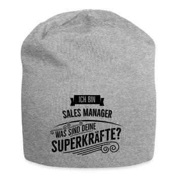 Sales Manager - Jersey-Beanie - Grau meliert - Vorne