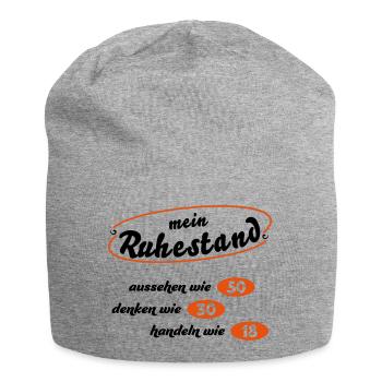 Rentner - Jersey-Beanie - Grau meliert - Vorne