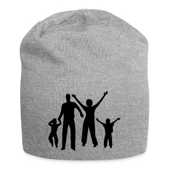 family person - Jersey Beanie - heather grey - Front