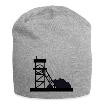 bergarbeiter miner bergwerk mine coal kohle5 - Jersey-Beanie - Grau meliert - Vorne