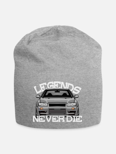 Skyline R34 legends never die - Jersey-Beanie - Grau meliert
