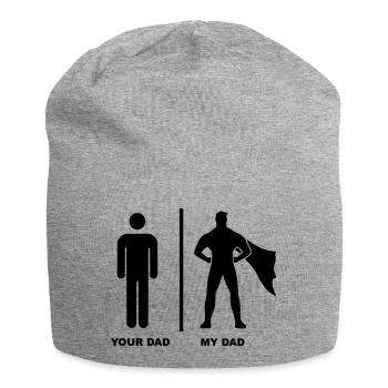 Your Dad My Dad Superhero - Jersey-Beanie - Grau meliert - Vorne