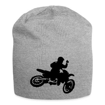 Motocross Bike Whip - Jersey Beanie - heather grey - Front