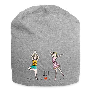 Die Hüterin der Kinder-Bewegung - Jersey-Beanie - Grau meliert - Vorne