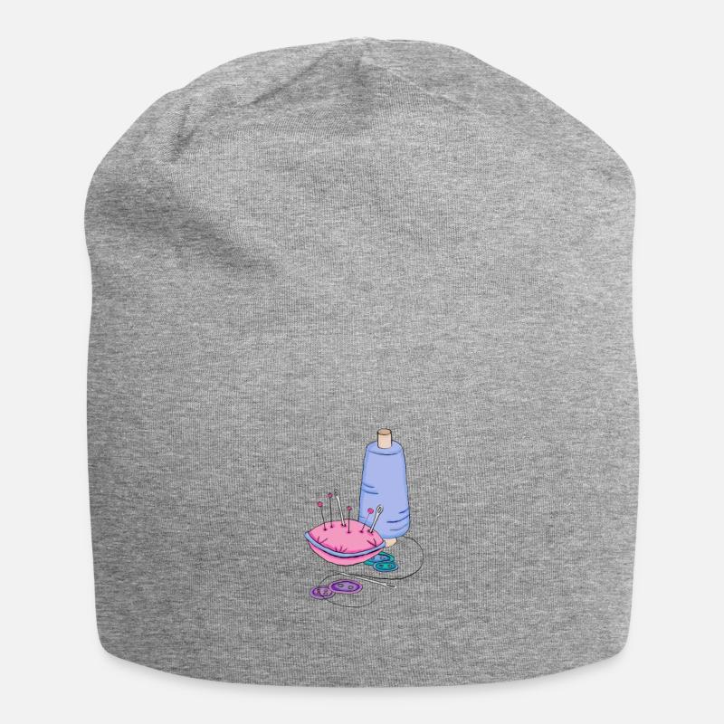couture - Bonnet en jersey - gris chiné