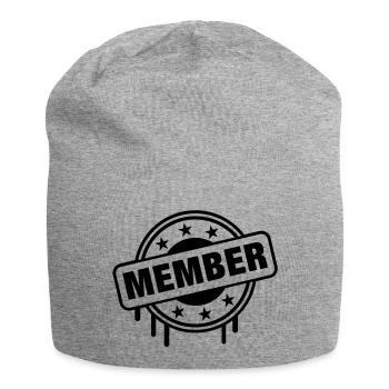 member_stamp_1_f1 - Bonnet en jersey - gris chiné - Devant