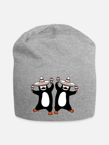 team paar 2 freunde mexiko mexikaner sombrero hut - Jersey-Beanie - Grau meliert