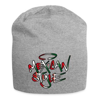 Mexican Style - Jersey-Beanie - Grau meliert - Vorne