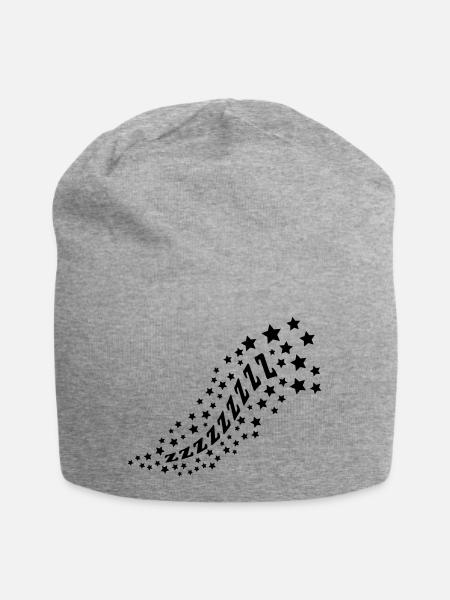 Zzzzz Sleepy - Jersey-Beanie - Grau meliert