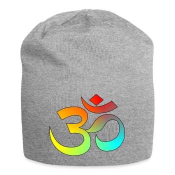 Lettres chinoises - Bonnet en jersey - gris chiné - Devant