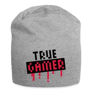 True Gamer Stamp - Bonnet en jersey - gris chiné - Devant