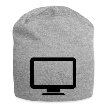 Computer - Jersey-Beanie - Grau meliert - Vorne