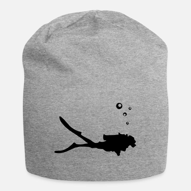 Taucher, tauchen - Jersey-Beanie - Grau meliert