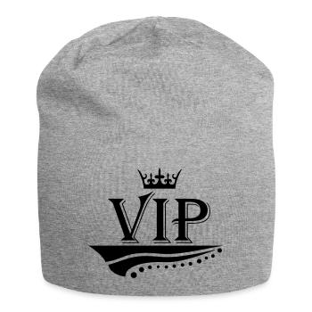 vip_01 - Jersey-Beanie - Grau meliert - Vorne