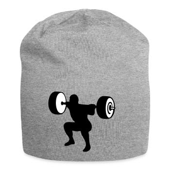 weightlifting, weightlifter, weight lifter - Bonnet en jersey - gris chiné - Devant