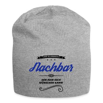 nachbar allerbeste - Jersey-Beanie - Grau meliert - Vorne