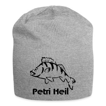 Barsch Angler - Jersey-Beanie - Grau meliert - Vorne