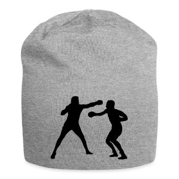 Entraînement de combat de boxe - Bonnet en jersey - gris chiné - Devant