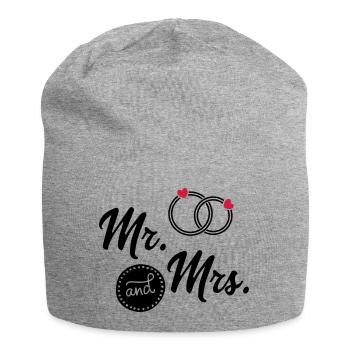 wedding - Jersey Beanie - heather grey - Front