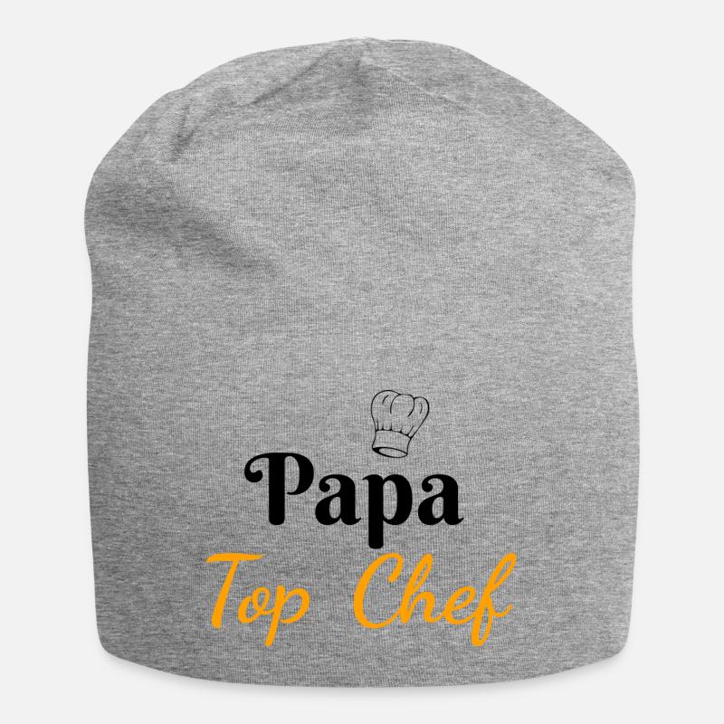 Papa Top Chef - Bonnet en jersey - gris chiné