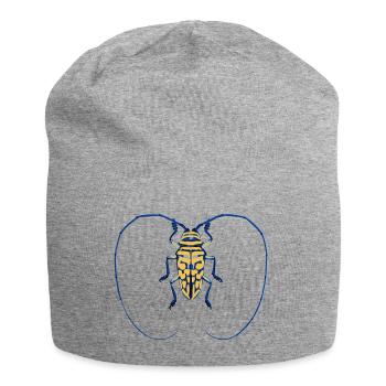 Riesiges Insekt - Jersey-Beanie - Grau meliert - Vorne