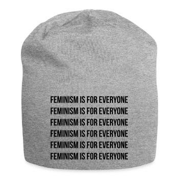 Feminism is for everyone Feminism Writing - Jersey Beanie - heather grey - Front