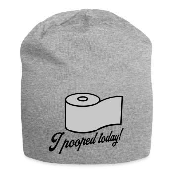 I pooped today Zitat - Jersey-Beanie - Grau meliert - Vorne