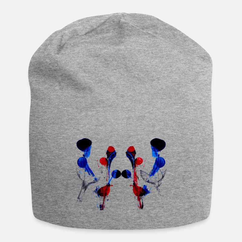 Der Geduldige - Jersey-Beanie - Grau meliert