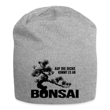 bonsai yamadori bonsai garden nebari - Jersey Beanie - heather grey - Front