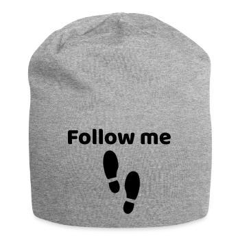 Follow me - Jersey-Beanie - Grau meliert - Vorne