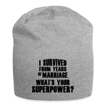 SUPERPUISSANCE DU SURVIVANT DU MARIAGE - Bonnet en jersey - gris chiné - Devant