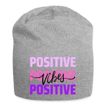 Ondes positives - Bonnet en jersey - gris chiné - Devant