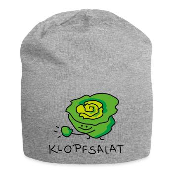 Salat lustig - Jersey-Beanie - Grau meliert - Vorne
