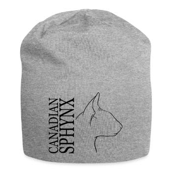 Profil Sphynx Canadien Chats Chat Wilsigns - Bonnet en jersey - gris chiné - Devant