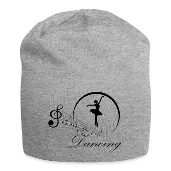 Dancing Dance Music - Jersey Beanie - heather grey - Front
