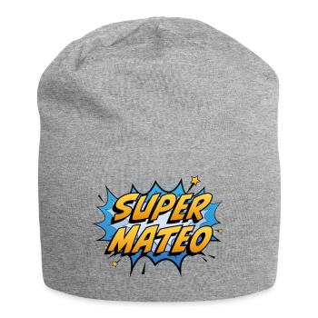 Super Mateo - Jersey-Beanie - Grau meliert - Vorne