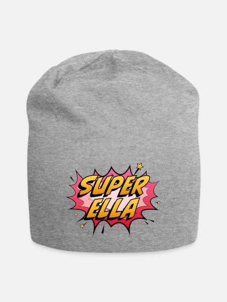 Super Ella - Jersey-Beanie - Grau meliert