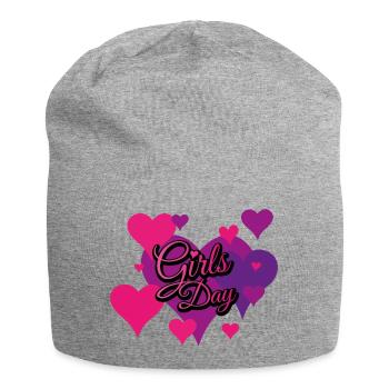 Girls Day Pinkverlauf - Jersey-Beanie - Grau meliert - Vorne