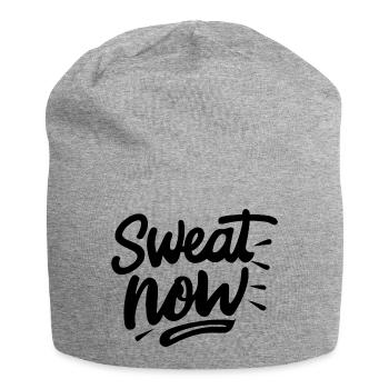 Sweat Now - Jersey Beanie - heather grey - Front