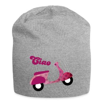 Scooter Ciao Italy Holiday Point Dots Joie de vivre - Bonnet en jersey - gris chiné - Devant