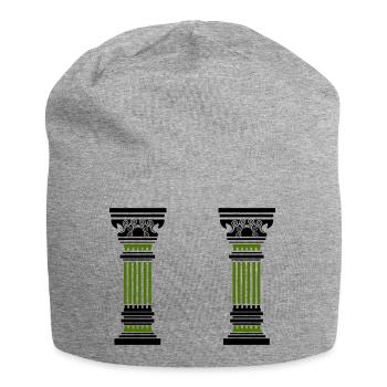 antike säule 2 - Jersey-Beanie - Grau meliert - Vorne